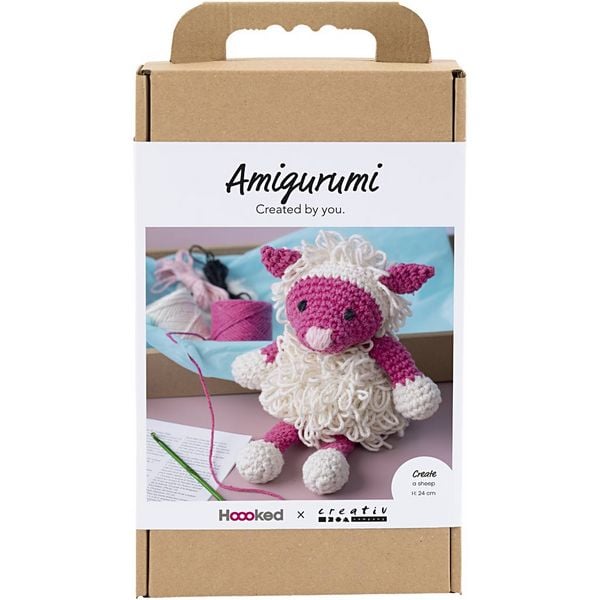 Produktbild: Creativ Company Kreativ Set Amigurumi, Schaf, Pink, Creme