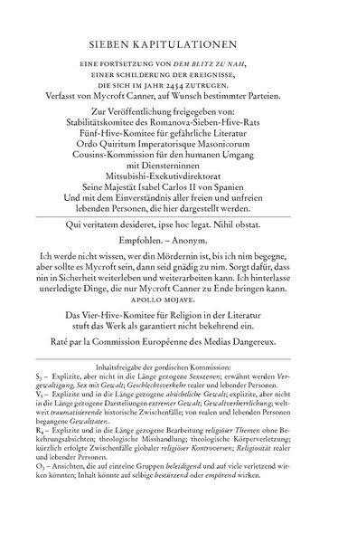 Produktbild: Sieben Kapitulationen