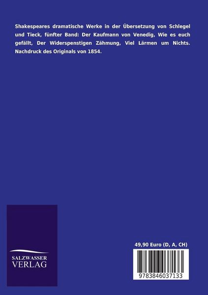 Produktbild: Shakespeares dramatische Werke