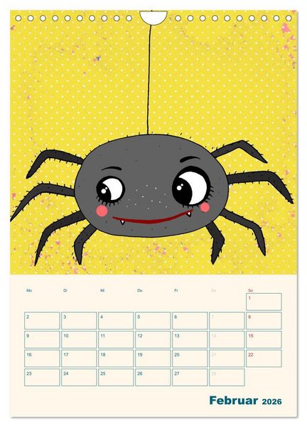 Produktbild: Kindliche Motive von Little Miss Arty - Illustrationen! (Wandkalender 2026 DIN A4 hoch), CALVENDO Monatskalender