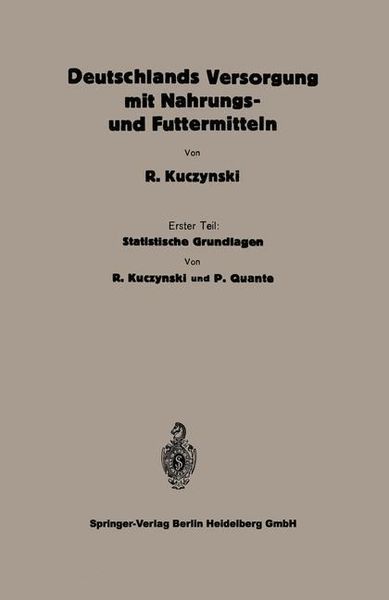 Produktbild: Statistische Grundlagen zu Deutschlands Versorgung mit Nahrungs- und Futtermitteln