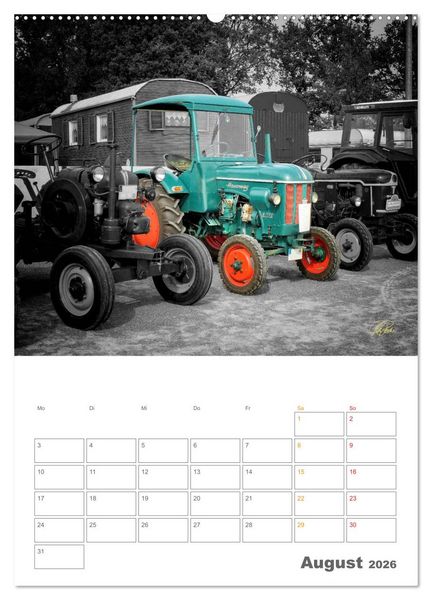 Produktbild: Oldtimer - Trecker Liebe (Wandkalender 2026 DIN A2 hoch), CALVENDO Monatskalender
