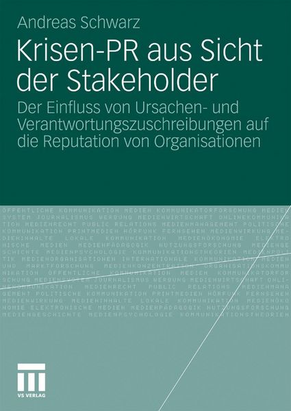 Produktbild: Krisen-PR aus Sicht der Stakeholder