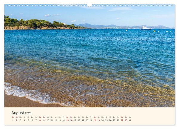 Produktbild: Wundersch&ouml;ne C&ocirc;te d'Azur (Wandkalender 2026 DIN A2 quer), CALVENDO Monatskalender
