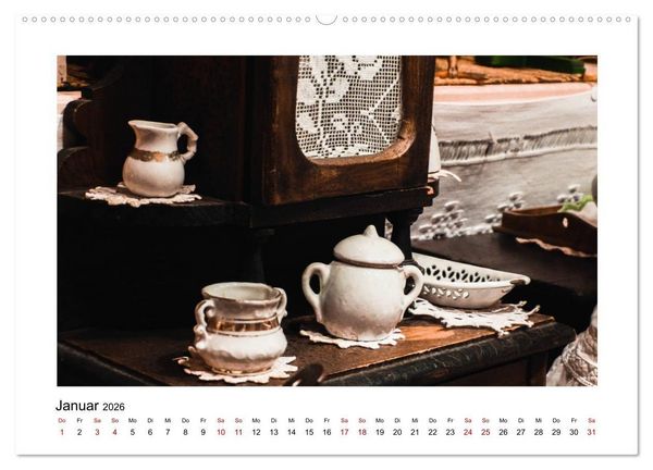 Produktbild: Altes Puppengeschirr (Wandkalender 2026 DIN A2 quer), CALVENDO Monatskalender