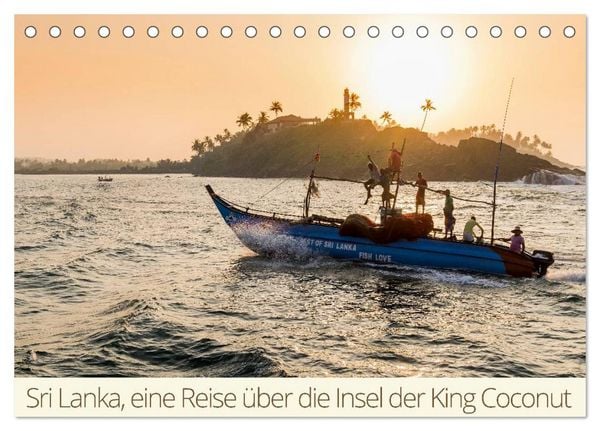 Produktbild: Sri Lanka, eine Reise &uuml;ber die Insel der King Coconut (Tischkalender 2026 DIN A5 quer), CALVENDO Monatskalender