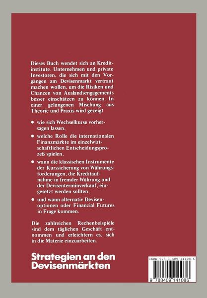 Produktbild: Strategien an den Devisenm&auml;rkten