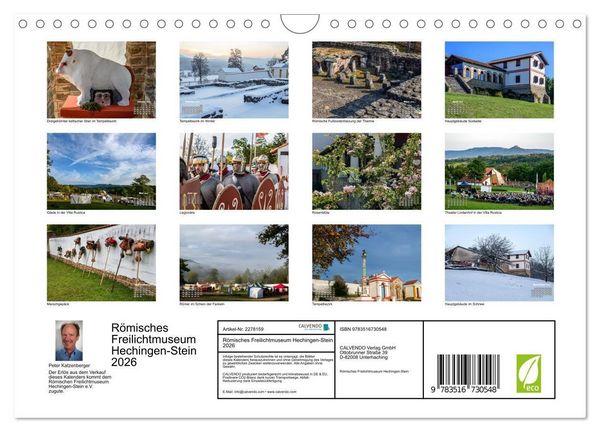 Produktbild: R&ouml;misches Freilichtmuseum Hechingen-Stein 2026 (Wandkalender 2026 DIN A4 quer), CALVENDO Monatskalender