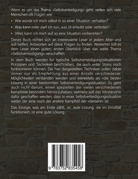 Produktbild: Grundlagen und Prinzipien der Selbstverteidigung