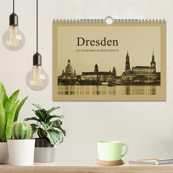 Produktbild: Dresden - Ein Kalender im Zeitungsstil (Wandkalender 2026 DIN A4 quer), CALVENDO Monatskalender