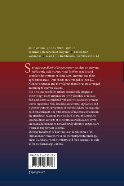 Produktbild: Class 2&ndash;3.2 Transferases, Hydrolases