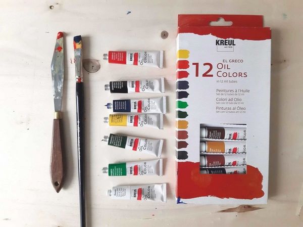 Produktbild: KREUL el Greco &Ouml;lfarben Set 12 x 12 ml Tuben