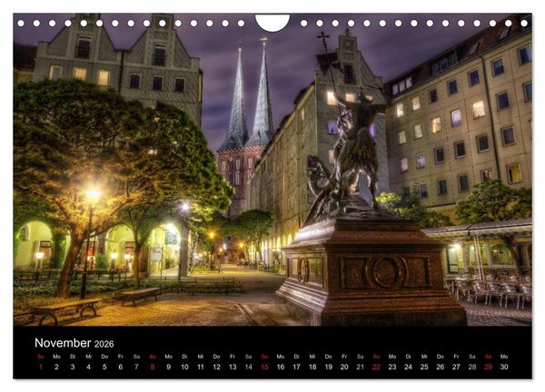 Produktbild: Colors of Berlin 2026 (Wandkalender 2026 DIN A4 quer), CALVENDO Monatskalender
