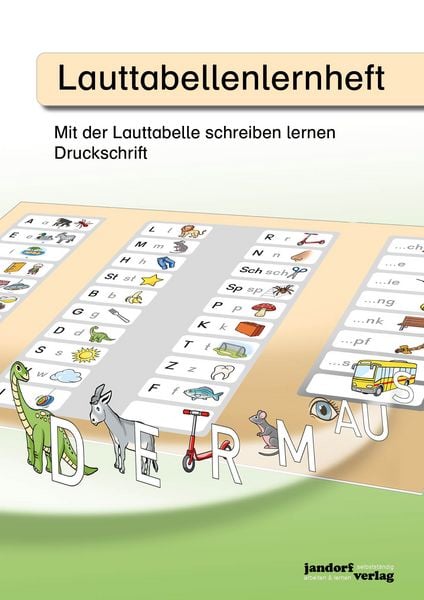 Produktbild: Lauttabellenlernheft (Druckschrift)