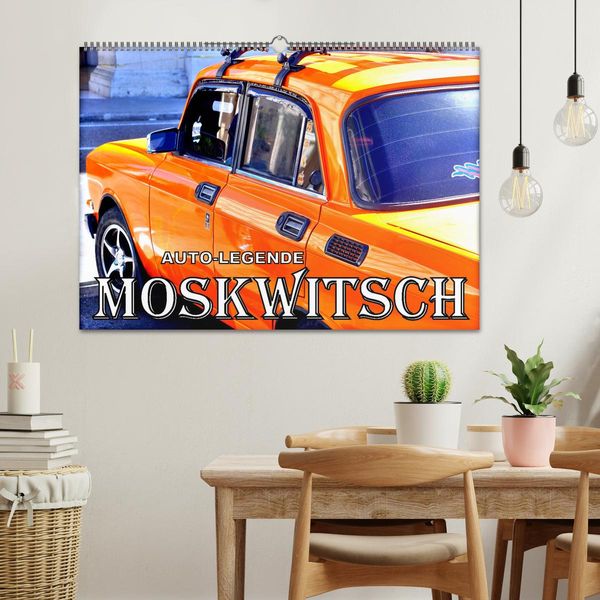 Produktbild: AUTO-LEGENDE MOSKWITSCH (Wandkalender 2026 DIN A2 quer), CALVENDO Monatskalender