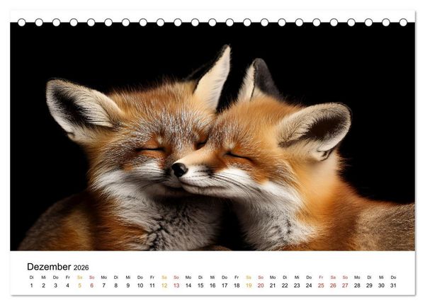 Produktbild: Wilde Heimat - Tiere unserer Natur (Tischkalender 2026 DIN A5 quer), CALVENDO Monatskalender
