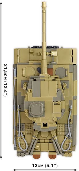 Produktbild: COBI Historical Collection 2588 - Panzer VI Tiger no131, WWII, Bausatz 1:28, 1275 Klemmbausteine