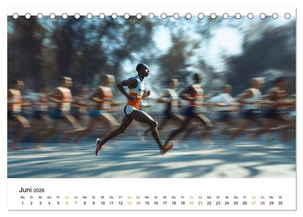 Produktbild: Triathlon Power (Tischkalender 2026 DIN A5 quer), CALVENDO Monatskalender