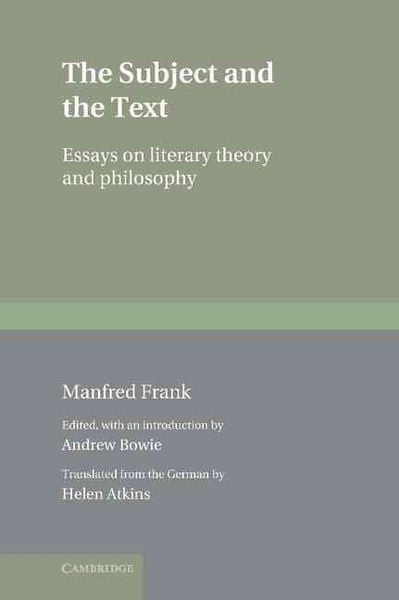 Produktbild: The Subject and the Text