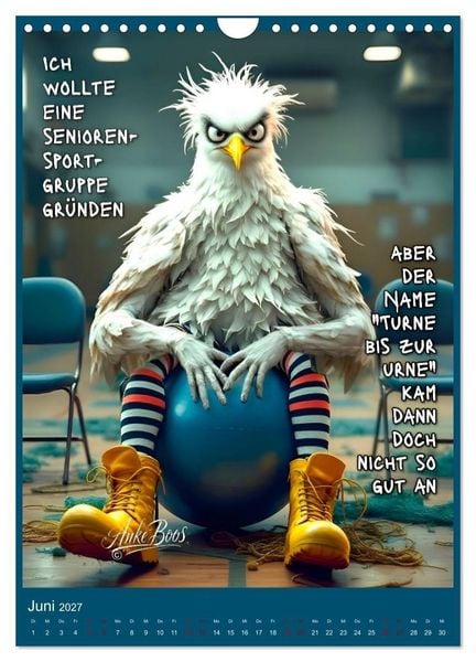 Produktbild: B&ouml;se M&ouml;wen - Jenseits des guten Geschmacks (Wandkalender 2027 DIN A4 hoch), CALVENDO Monatskalender