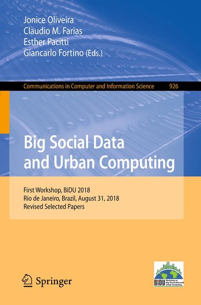 Produktbild: Big Social Data and Urban Computing