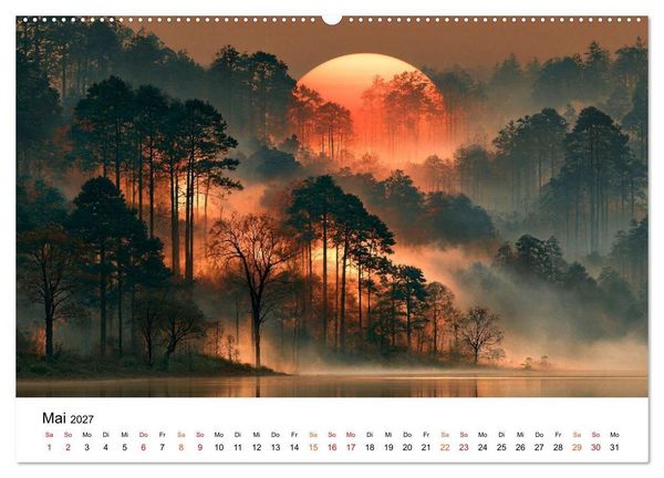 Produktbild: Zeitreise Natur (Wandkalender 2027 DIN A2 quer), CALVENDO Monatskalender
