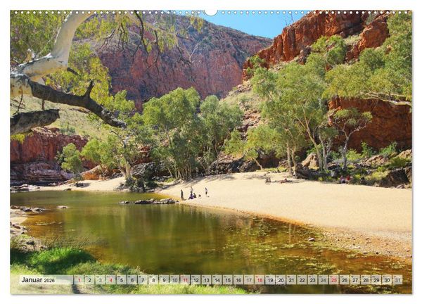 Produktbild: Australien - "Nur wo Du zu Fu&szlig; warst, bist Du wirklich gewesen" (hochwertiger Premium Wandkalender 2026 DIN A2 quer), Kunstdruck in Hochglanz