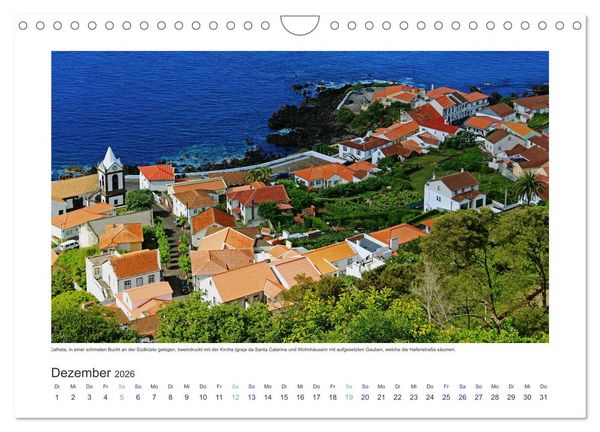 Produktbild: Azoren-Insel Sao Jorge &ndash; traumhafte Fajas auf dem gr&uuml;nsten Eiland Portugals (Wandkalender 2026 DIN A4 quer), CALVENDO Monatskalender