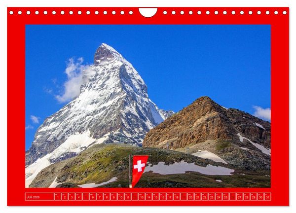 Produktbild: Die H&ouml;chsten der Alpen (Wandkalender 2026 DIN A4 quer), CALVENDO Monatskalender