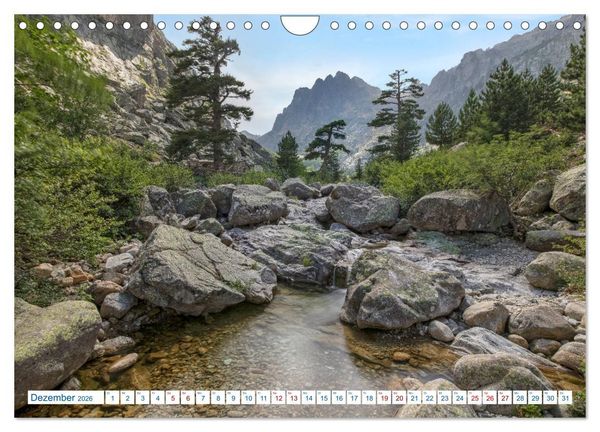 Produktbild: Korsika, das wilde Inselparadies im Mittelmeer (Wandkalender 2026 DIN A4 quer), CALVENDO Monatskalender