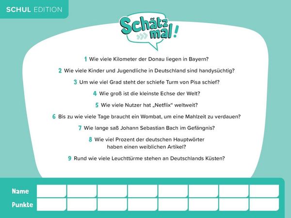 Produktbild: Sch&auml;tz mal! Schul Edition