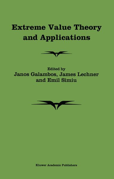 Produktbild: Extreme Value Theory and Applications