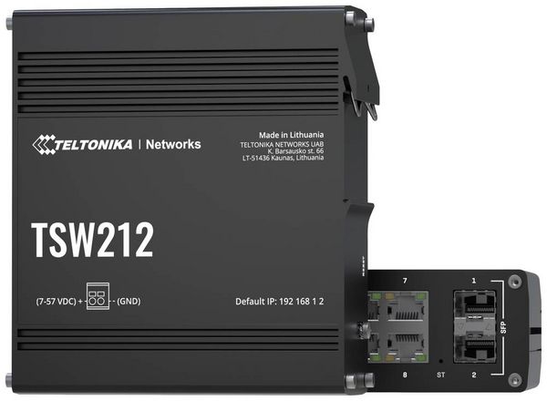 Produktbild: Teltonika TSW212 TSW212 Ethernet Switch