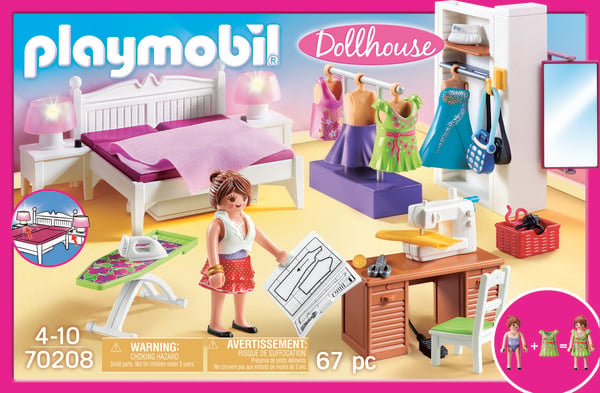 Produktbild: PLAYMOBIL&reg; 70208 Schlafzimmer mit N&auml;hecke