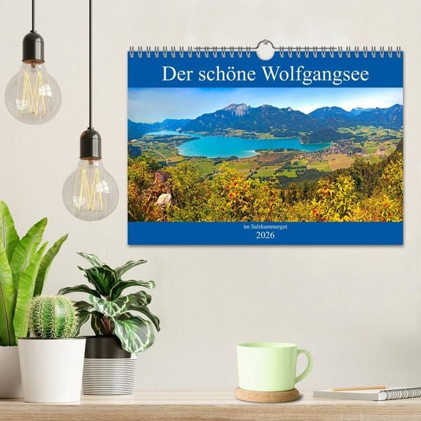Produktbild: Der sch&ouml;ne Wolfgangsee im Salzkammergut (Wandkalender 2026 DIN A4 quer), CALVENDO Monatskalender