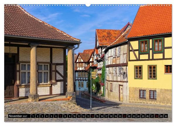 Produktbild: Quedlinburg - Welterbestadt im Harz (Wandkalender 2027 DIN A2 quer), CALVENDO Monatskalender
