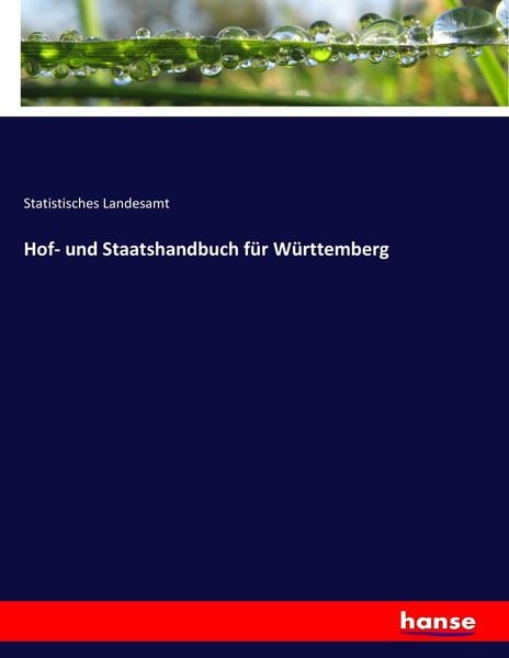 Produktbild: Hof- und Staatshandbuch f&uuml;r W&uuml;rttemberg