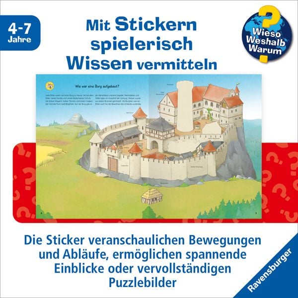 Produktbild: Wieso? Weshalb? Warum? Stickerheft - Ritter