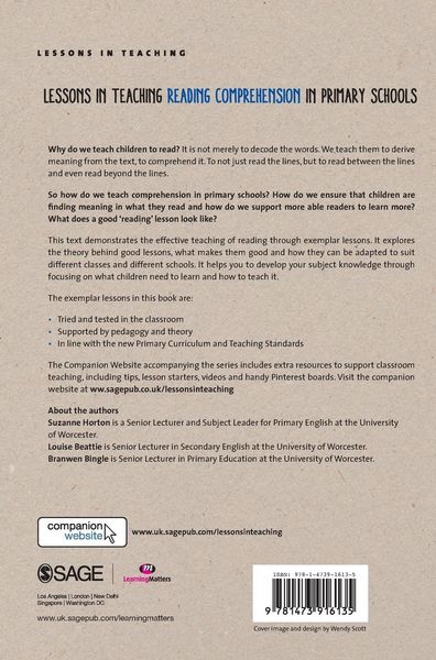 Produktbild: Lessons in Teaching Reading Comprehension in Primary Schools