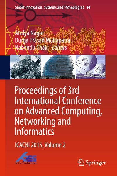 Produktbild: Proceedings of 3rd International Conference on Advanced Computing, Networking and Informatics