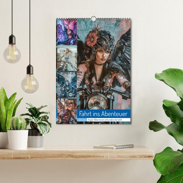 Produktbild: Fahrt ins Abenteuer - Angel-Bikerinnen erkunden die Welt (Wandkalender 2026 DIN A3 hoch), CALVENDO Monatskalender