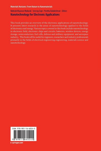 Produktbild: Nanotechnology for Electronic Applications