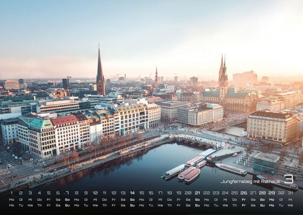 Produktbild: Hamburg - Zwischen Speicherstadt und Alster - 2027 - Kalender DIN A3