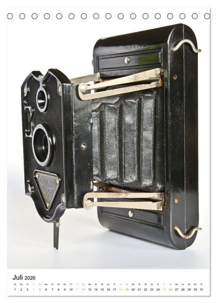 Produktbild: Balgenkameras - Analoge Fotoapparate mit Charme (Tischkalender 2026 DIN A5 hoch), CALVENDO Monatskalender