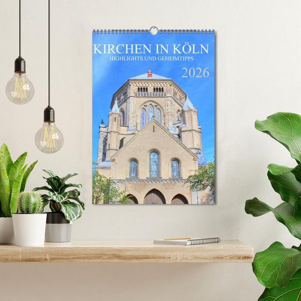 Produktbild: Kirchen in K&ouml;ln - Highlights und Geheimtipps (Wandkalender 2026 DIN A3 hoch), CALVENDO Monatskalender