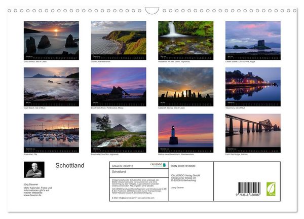 Produktbild: Schottland (Wandkalender 2026 DIN A3 quer), CALVENDO Monatskalender