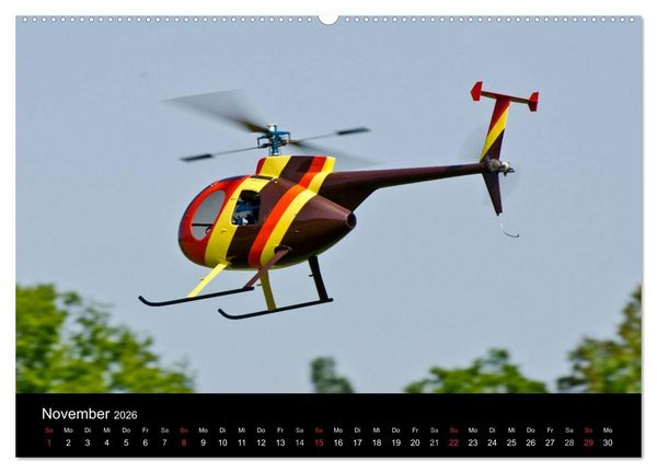 Produktbild: Modellhubschrauber (Wandkalender 2026 DIN A2 quer), CALVENDO Monatskalender