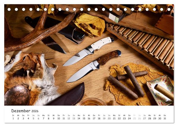 Produktbild: Handgefertigte Jagdmesser (Tischkalender 2026 DIN A5 quer), CALVENDO Monatskalender