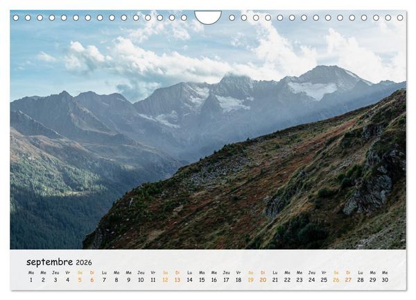 Produktbild: Sc&egrave;nes de cimes (Calendrier mural 2026 DIN A4 vertical), CALVENDO calendrier mensuel