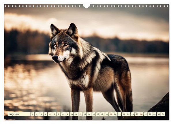 Produktbild: A year among wolves (Wall Calendar 2026 DIN A3 landscape), CALVENDO 12 Month Wall Calendar
